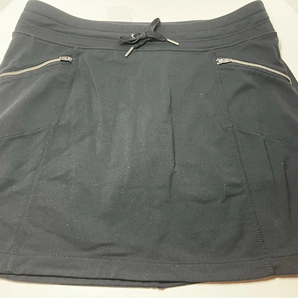 Athleta Black Reflective Relay Skort Running Skirt